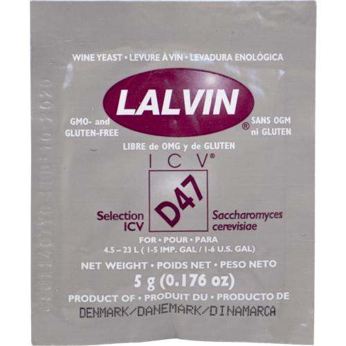 Lalvin – ICV-D47 Dry Yeast 5g