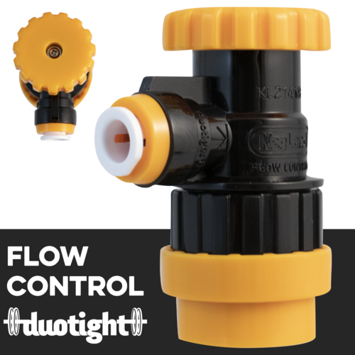 Duotight Flow Control Ball Lock Quick Disconnect - Bev Out