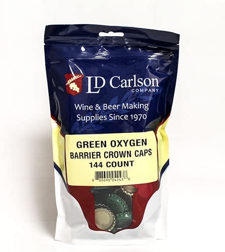 Crown Caps with Oxygen Barrier, Bag of 144 – Green