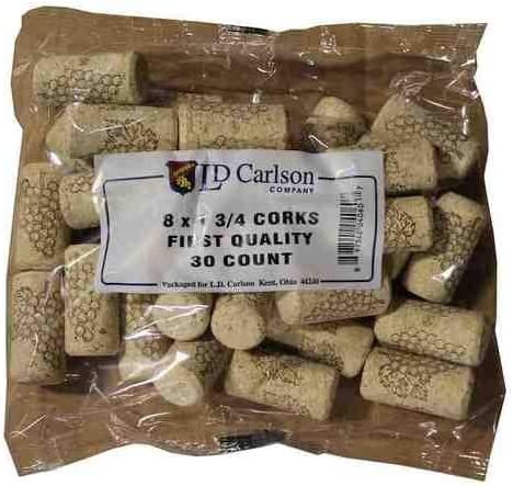 First Quality Wine Corks: #8 X 1 3/4"