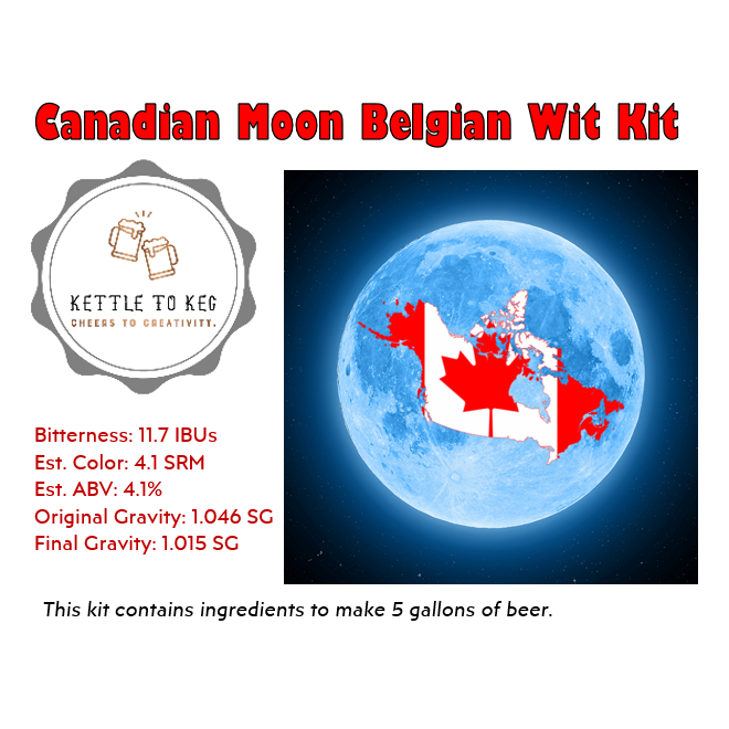 Kettle to Keg Canadian Moon Belgian Wit Ingredient Kit