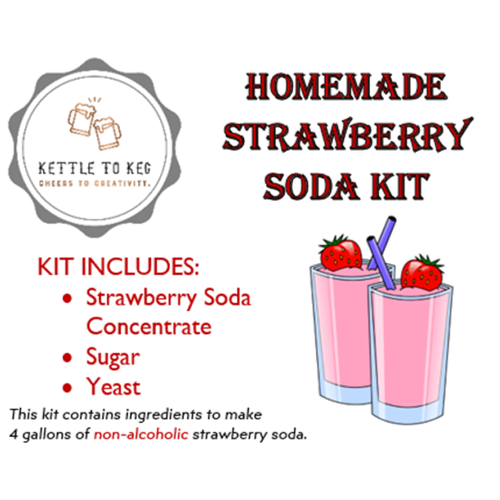 Homemade Strawberry Soda Kit