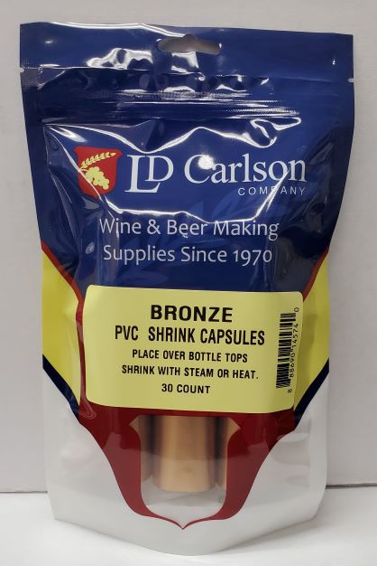 PVC Shrink Capsules - Bronze (Bag of 30)