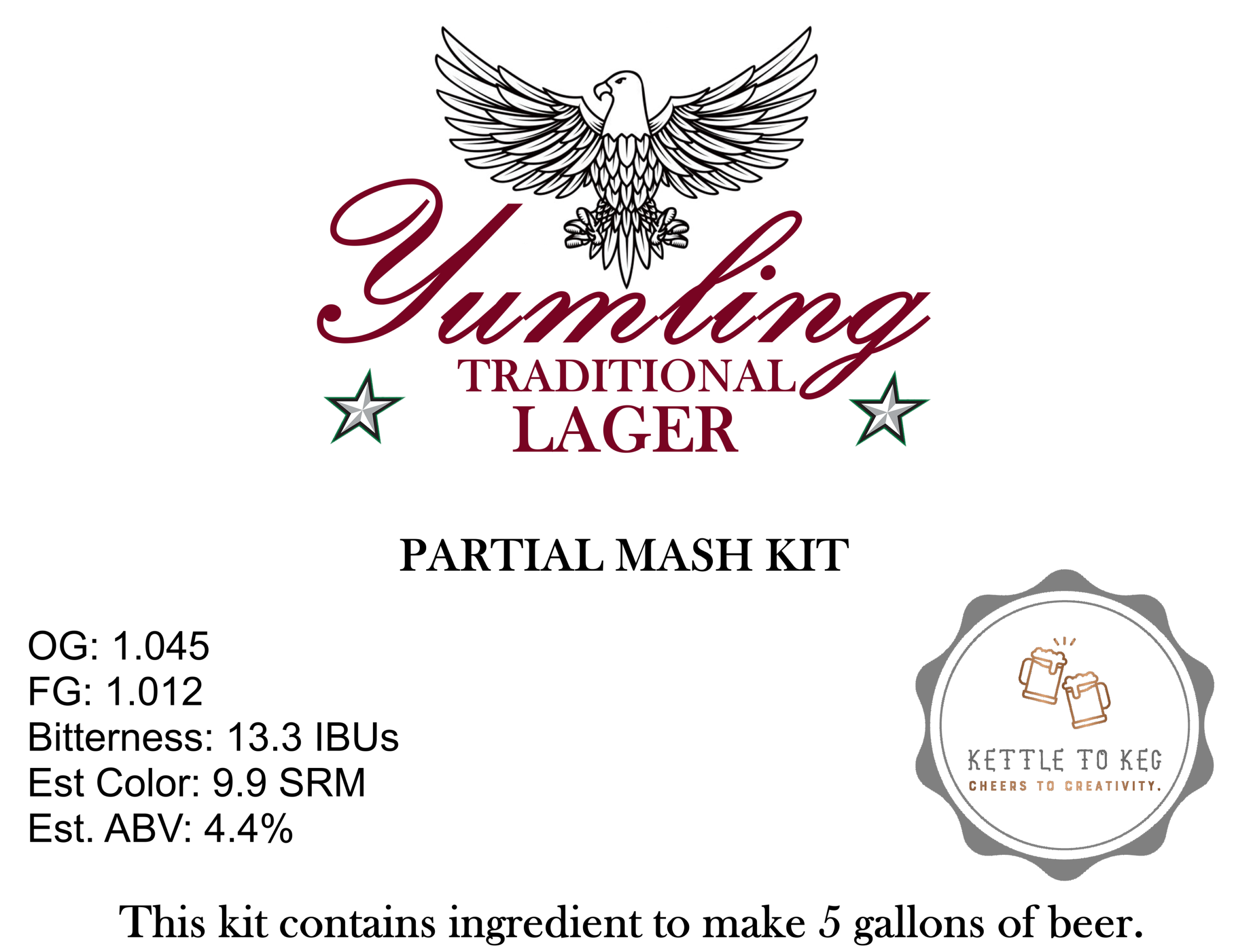 Kettle to Keg Yumling Traditional Lager Ingredient Kit