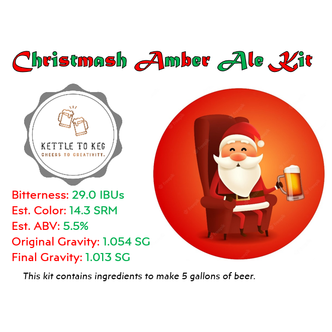Kettle to Keg Christmash Amber Ale Ingredient Kit