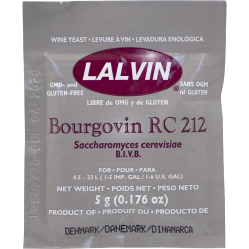 Lalvin – Bourgovin RC212 Dry Yeast 5g