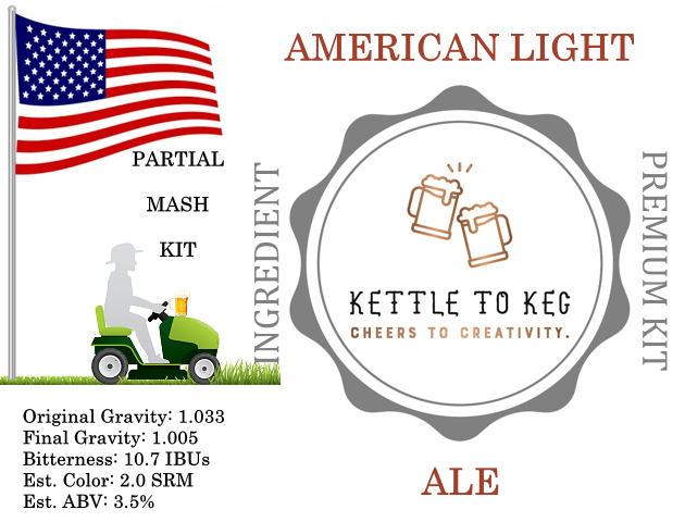 Kettle to Keg American Light Ale Ingredient Kit