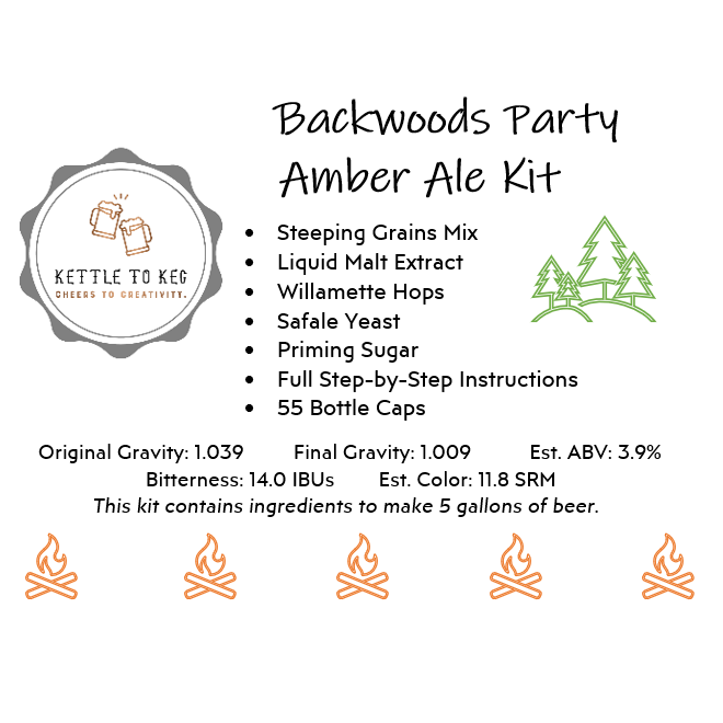 Kettle to Keg Backwoods Party Amber Ale Ingredient Kit