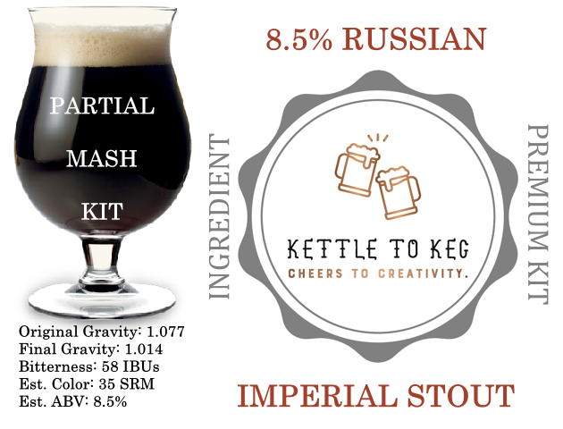 Russian Imperial Stout - K2K Premium Ingredient Kit (5 Gallons)