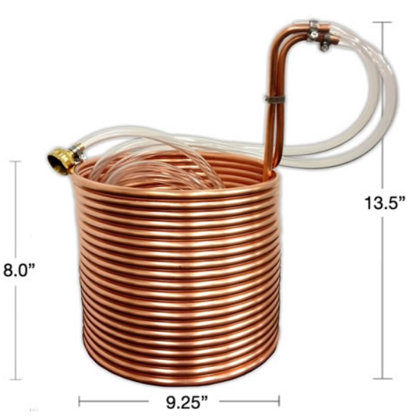 Immersion Wort Chiller 50' X 3/8" with Tubing