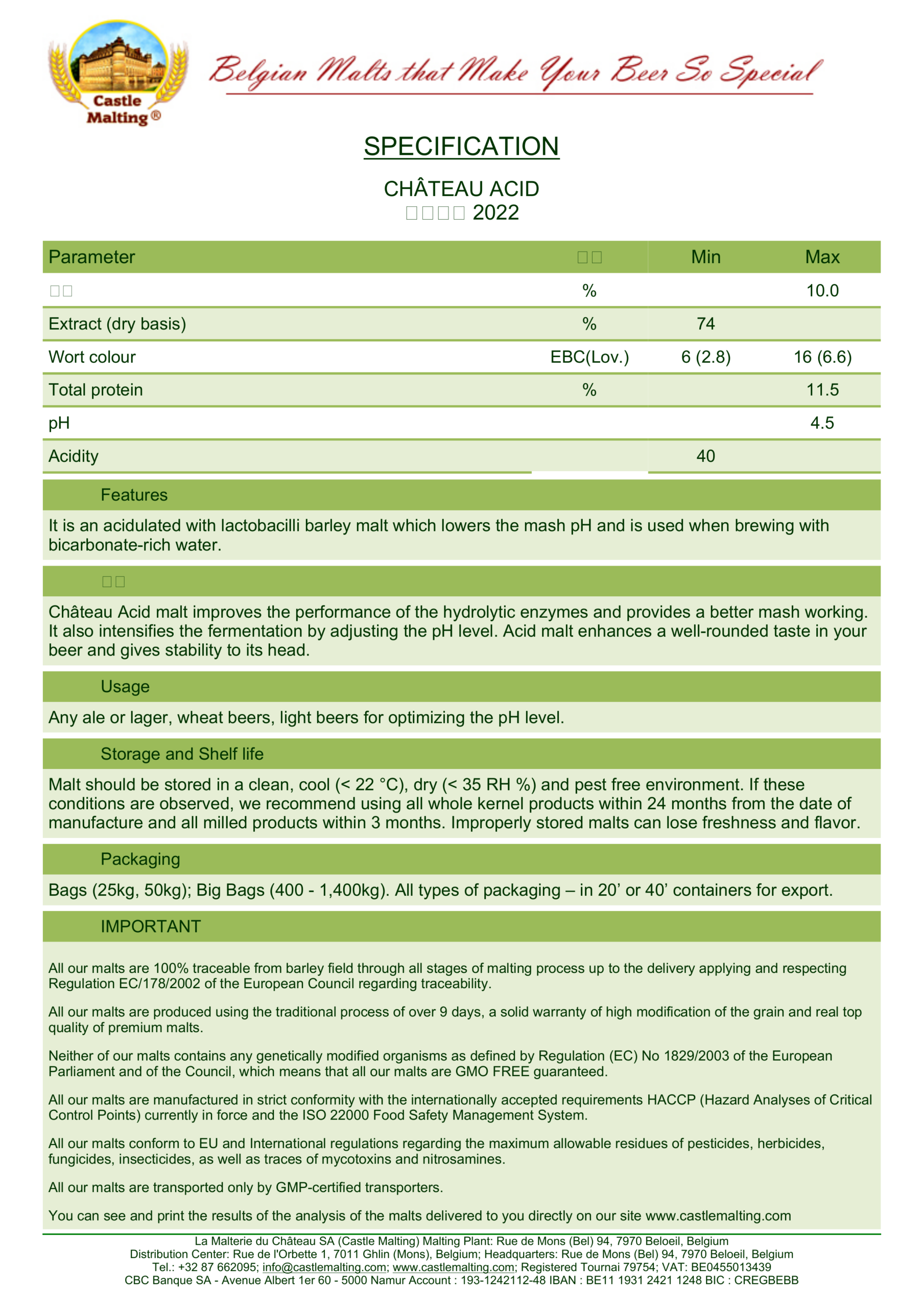 Acidulated Malt