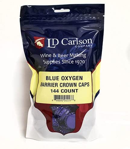 Crown Caps with Oxygen Barrier, Bag of 144 – Blue