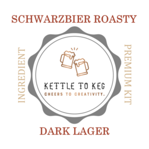 Schwarzbier Roasty Dark Lager – K2K Premium Beer Ingredient Kit (5 Gallons)