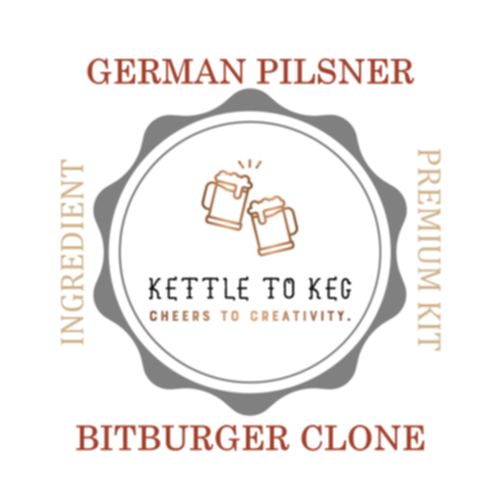 German Pilsner / Bitburger Clone – K2K Premium Beer Ingredient Kit (5 Gallons)
