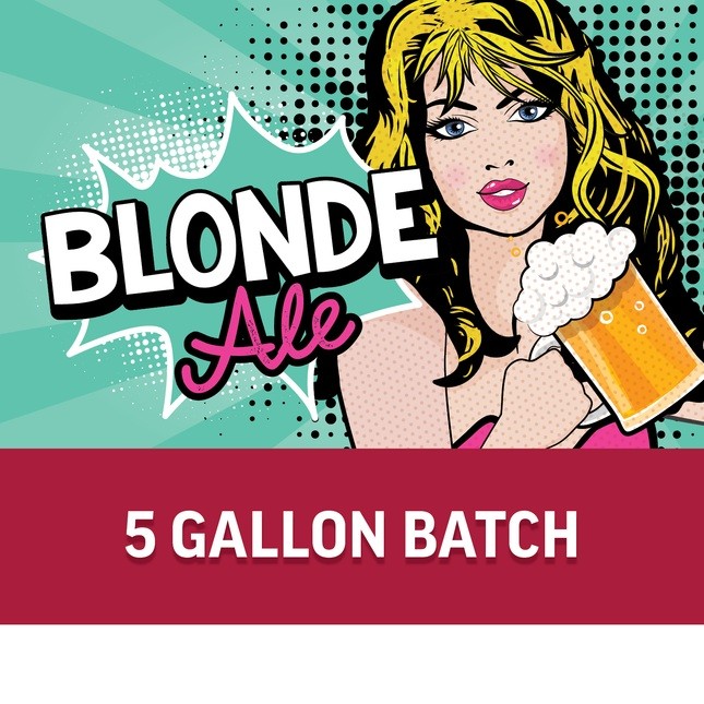 Flash Brewing™ | Blonde Ale | 5 Gallon Beer Recipe Kit | Just Mix & Ferment