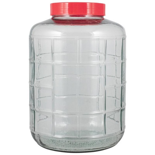 Farro Glass | Glass Carboy | Wide Mouth | Carrying Harness 1.3 GAL