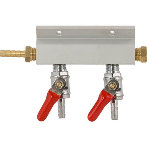 2-Way Aluminum Gas Manifold (1/4")