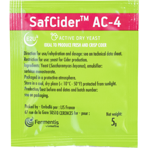 Fermentis – SafCider AC-4 Dry Yeast 5g