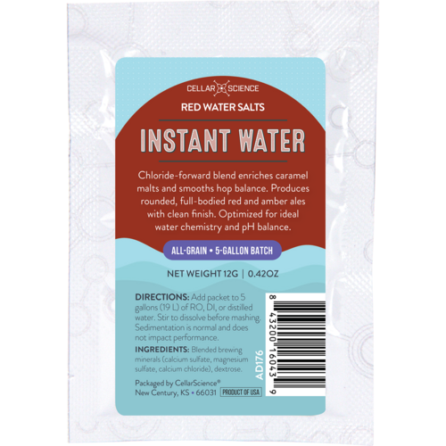 CellarScience® Instant Water™ | Red Water Salts