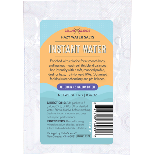 CellarScience® Instant Water™ | Hazy Water Salts